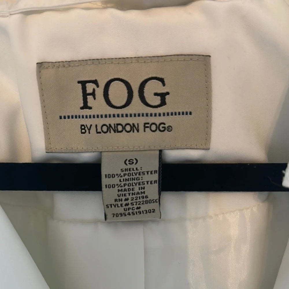 Vintage Y2K London Fog Women's White Trench Coat NWT - Picture 2 of 7